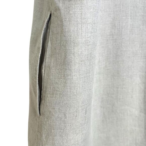 Tommy Bahama Dress Size L Linen Two Palms Double Ruffle Shift Resortwear - Picture 8 of 10